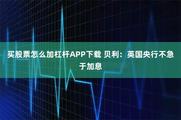 买股票怎么加杠杆APP下载 贝利：英国央行不急于加息